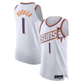 MATTH P.Suns #1 Devin Booker White Authentic Jerseys - Association Edition