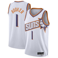 MATTH P.Suns #1 Devin Booker White Swingman Jerseys - Association Edition