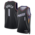 MATTH P.Sunss #1 Devin Booker Black Swingman Jerseys - Statement Edition
