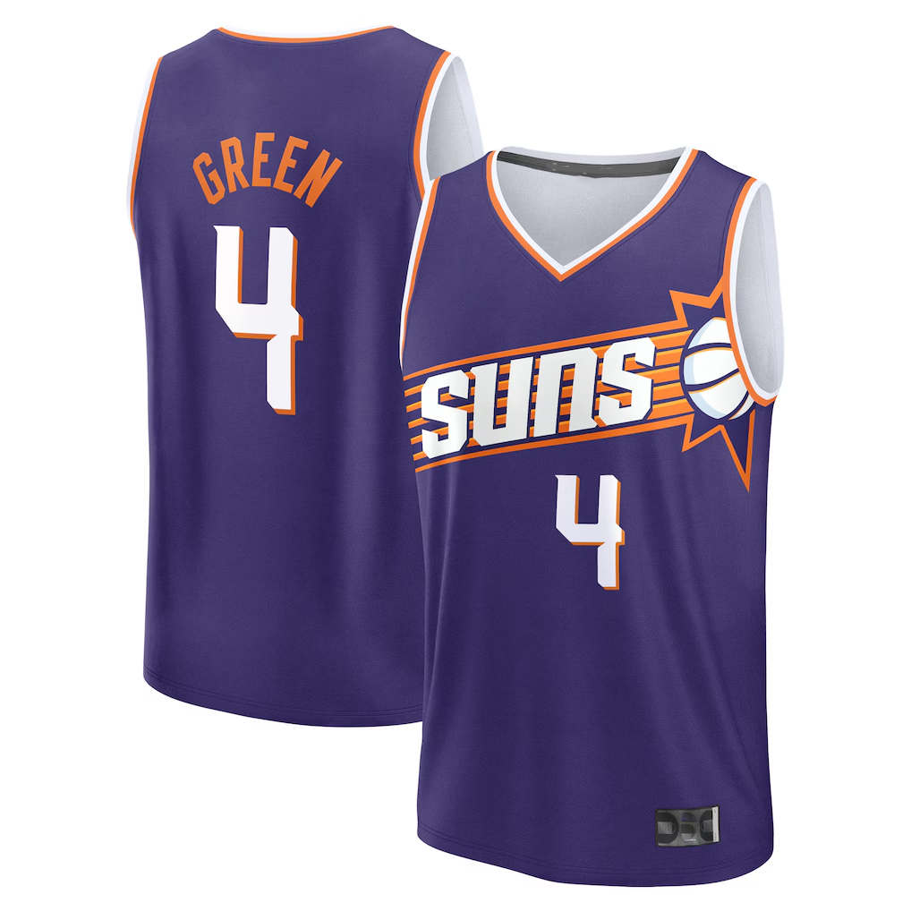 MATTH P.Sunss #4 Jalen Green Fanatics Purple Fast Break Replica Jerseys - Icon Edition