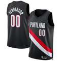 MATTH PT.Blazers #00 Scoot Henderson Black Swingman Jerseys - Icon Edition