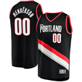 MATTH PT.Blazers #00 Scoot Henderson Fanatics Black Fast Break Replica Jerseys - Icon Edition