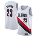 MATTH PT.Blazers #23 Donovan Clingan White Swingman Jerseys - Association Edition