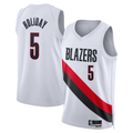 MATTH PT.Blazers #5 Jrue Holiday White Swingman Jerseys - Association Edition