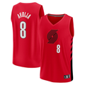 MATTH PT.Blazers #8 Deni Avdija Fanatics Red Fast Break Player Jerseys - Statement Edition