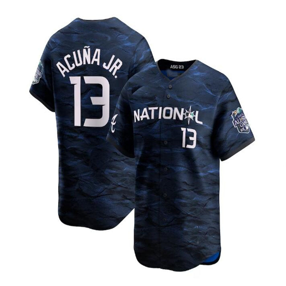 MATTH A.Braves #13 Ronald Acuna Jr. National League 2023 All-Star Game Limited Player Jersey - Royal Personalized Jerseys