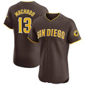 MATTH S.Diego Padres #13 Manny Machado Player Brown Home Limited Elite Stitched Jerseys