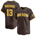 MATTH S.Diego Padres #13 Manny Machado Player Brown Home Limited Stitched Jerseys