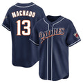 MATTH S.Diego Padres #13 Manny Machado Player Navy Cooperstown Collection Limited Home Stitched Jerseys