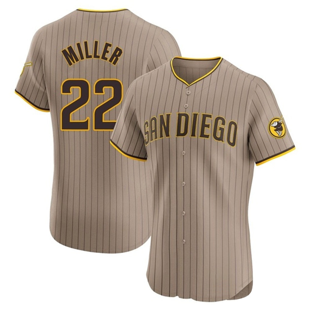 MATTH S.Diego Padres #22 Mason Miller Player Khaki Home Limited Elite Stitched Jerseys