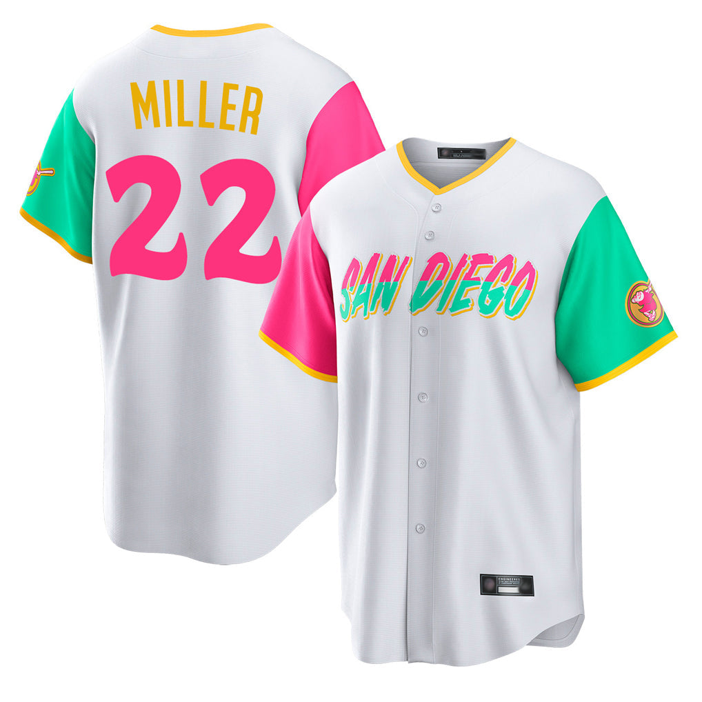 MATTH S.Diego Padres #22 Mason Miller Player White City Connect Home Game Stitched Jerseys