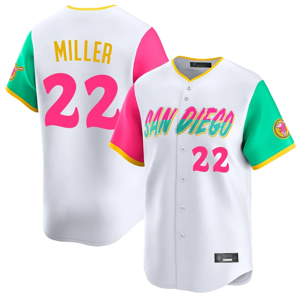 MATTH S.Diego Padres #22 Mason Miller Player White City Connect Home Limited Stitched Jerseys