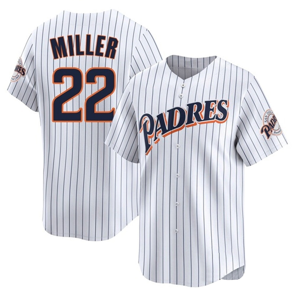 MATTH S.Diego Padres #22 Mason Miller Player White Cooperstown Collection Limited Home Stitched Jerseys