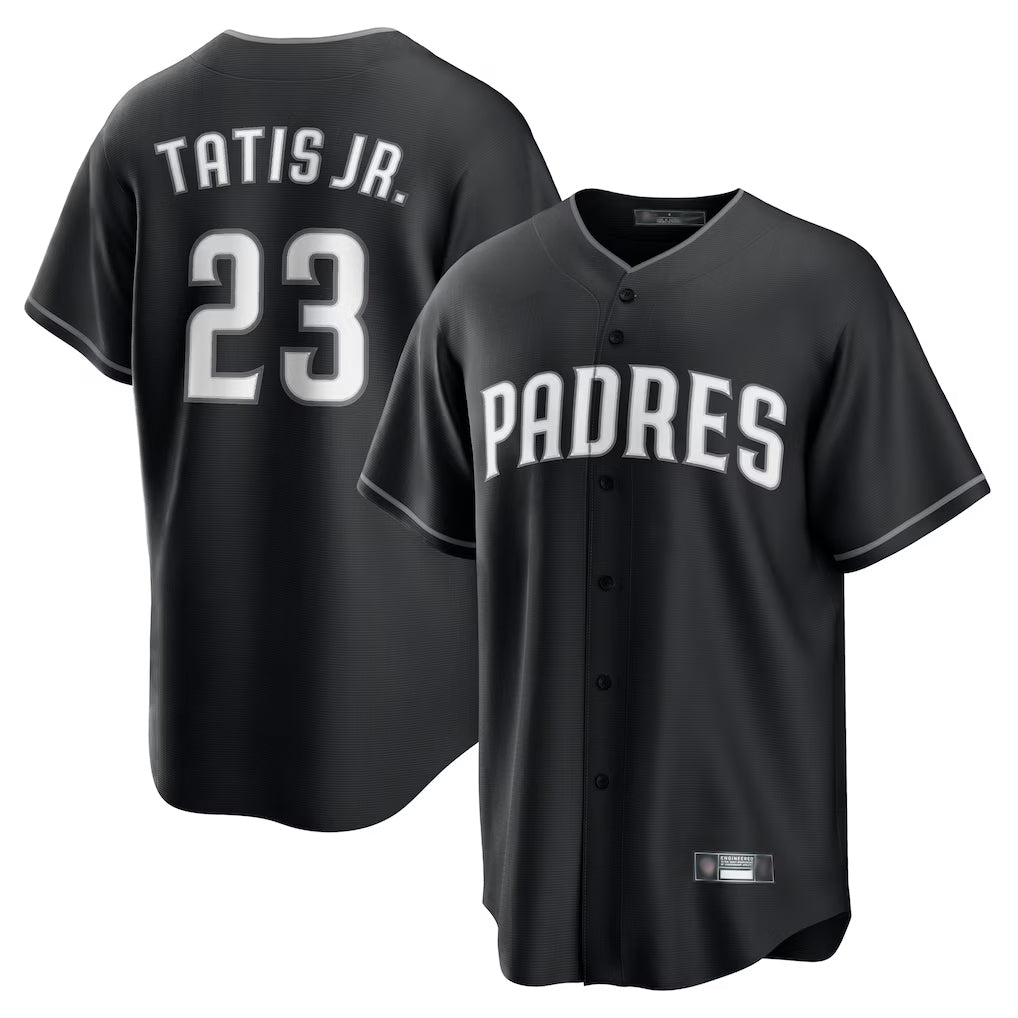 MATTH S.Diego Padres #23 Fernando Tatis Jr Player Black Home Game Stitched Jerseys