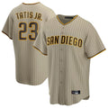 MATTH S.Diego Padres #23 Fernando Tatis Jr Player Khaki Home Game Stitched Jerseys