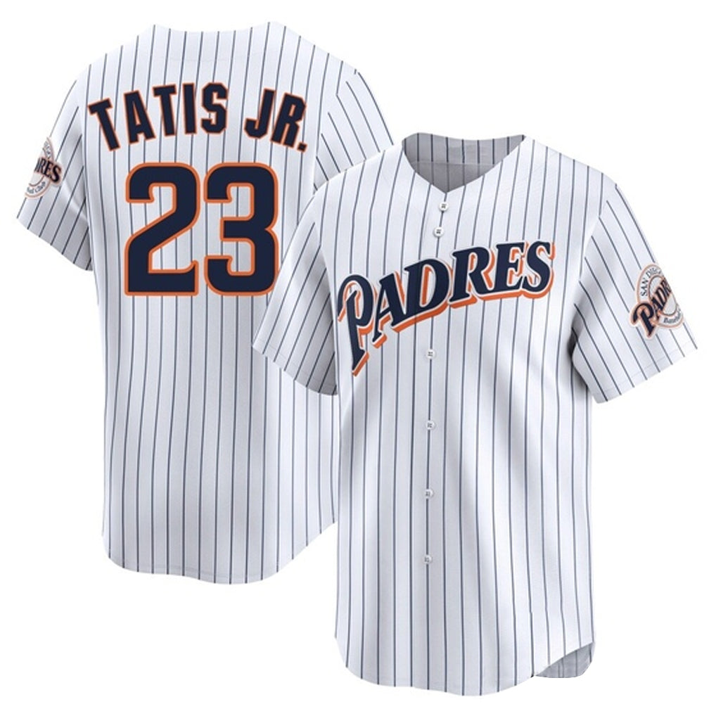 MATTH S.Diego Padres #23 Fernando Tatis Jr Player White Cooperstown Collection Limited Home Stitched Jerseys