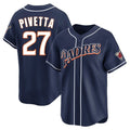 MATTH S.Diego Padres #27 Nick Pivetta Player Navy Cooperstown Collection Limited Home Stitched Jerseys