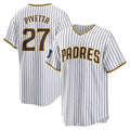 MATTH S.Diego Padres #27 Nick Pivetta Player White Home Game Stitched Jerseys