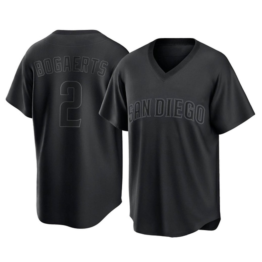 MATTH S.Diego Padres #2 Xander Bogaerts Player Black Pitch Fashion Game T-shirt Stitched Jerseys