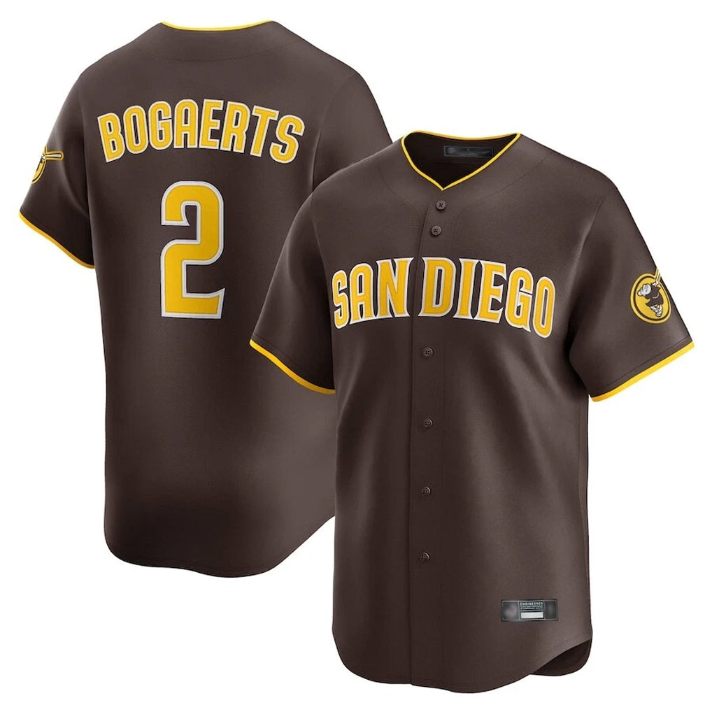 MATTH S.Diego Padres #2 Xander Bogaerts Player Brown Home Limited Stitched Jerseys