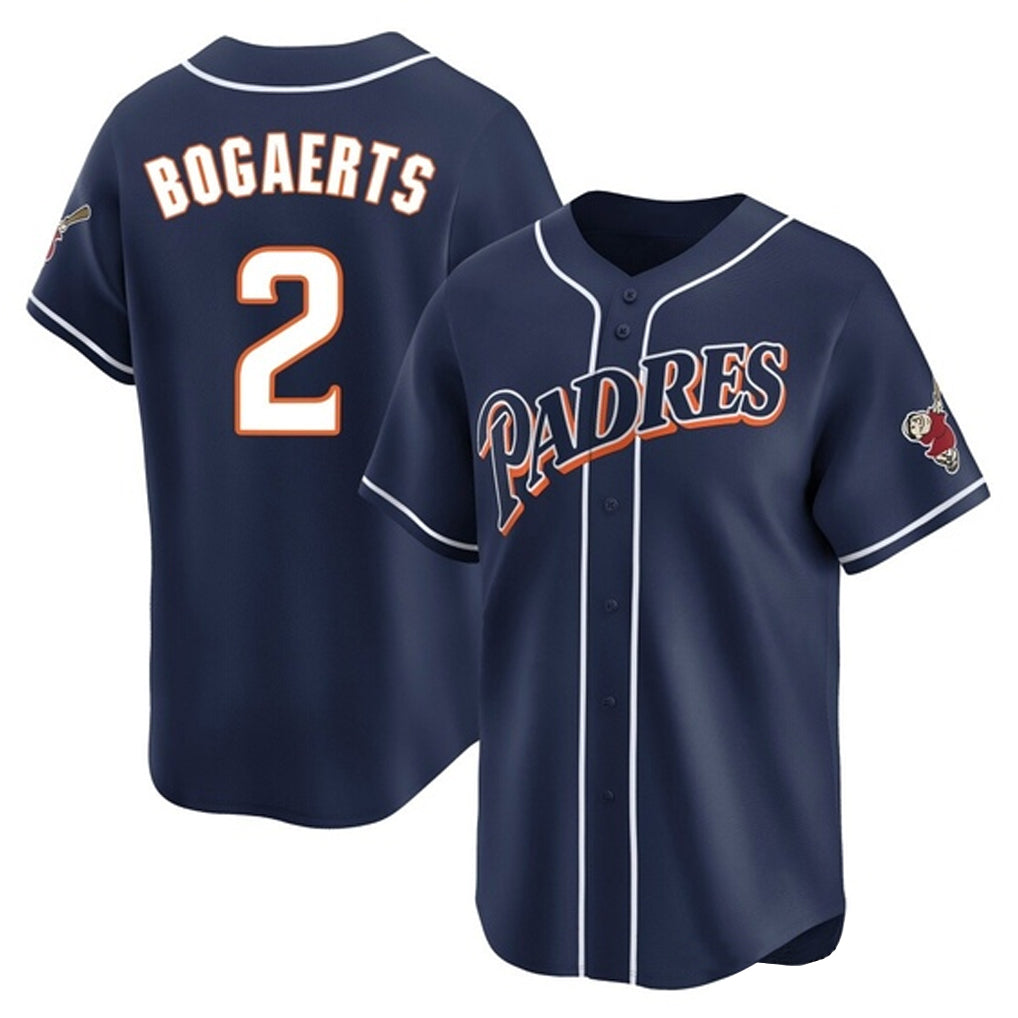 MATTH S.Diego Padres #2 Xander Bogaerts Player Navy Cooperstown Collection Limited Home Stitched Jerseys