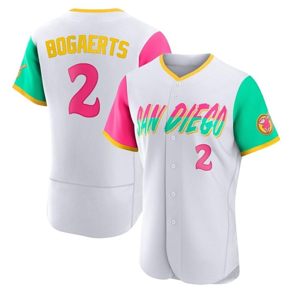 MATTH S.Diego Padres #2 Xander Bogaerts Player White City Connect Home Limited Elite Stitched Jerseys