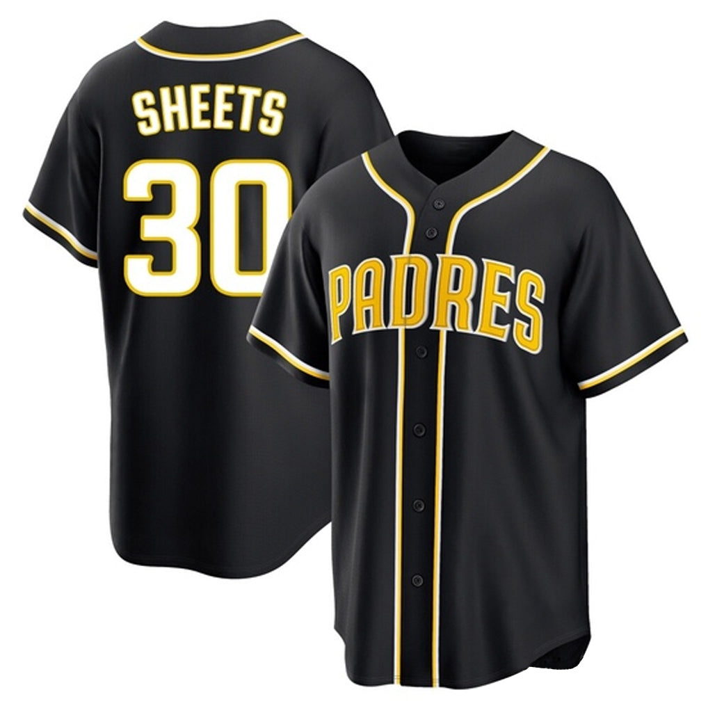 MATTH S.Diego Padres #30 Gavin Sheets Player Black 2026 Fashion Home Stitched Jerseys