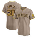 MATTH S.Diego Padres #30 Gavin Sheets Player Khaki Home Limited Elite Stitched Jerseys