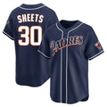 MATTH S.Diego Padres #30 Gavin Sheets Player Navy Cooperstown Collection Limited Home Stitched Jerseys