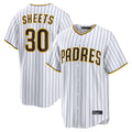 MATTH S.Diego Padres #30 Gavin Sheets Player White Home Limited Game Stitched Jerseys