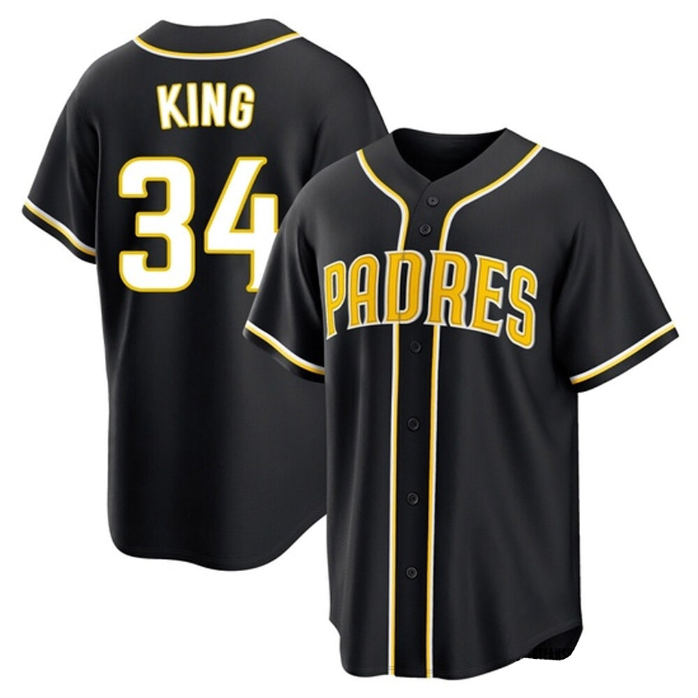 MATTH S.Diego Padres #34 Michael King Player Black 2026 Fashion Home Stitched Jerseys