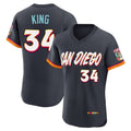 MATTH S.Diego Padres #34 Michael King Player Obsidian 2026 City Connect Home Limited Elite T-shirt Stitched Jerseys