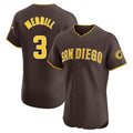 MATTH S.Diego Padres #3 Jackson Merrill Player Brown Home Limited Elite Stitched Jerseys