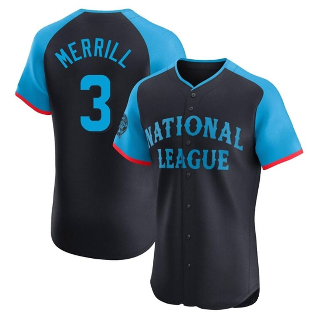 MATTH S.Diego Padres #3 Jackson Merrill Player National League Navy All-Star Game Limited Elite Stitched Jerseys