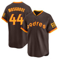 MATTH S.Diego Padres #44 Joe Musgrove Player Brown Home Cooperstown Collection Replica Game Stitched Jerseys