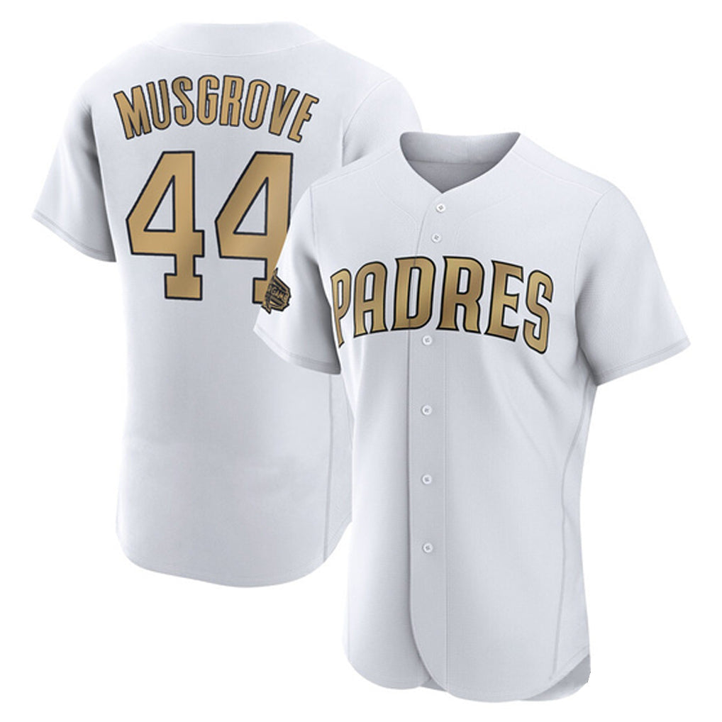 MATTH S.Diego Padres #44 Joe Musgrove Player Gold All-Star Home Limited Elite Stitched Jerseys