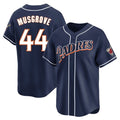 MATTH S.Diego Padres #44 Joe Musgrove Player Navy Cooperstown Collection Limited Home Stitched Jerseys
