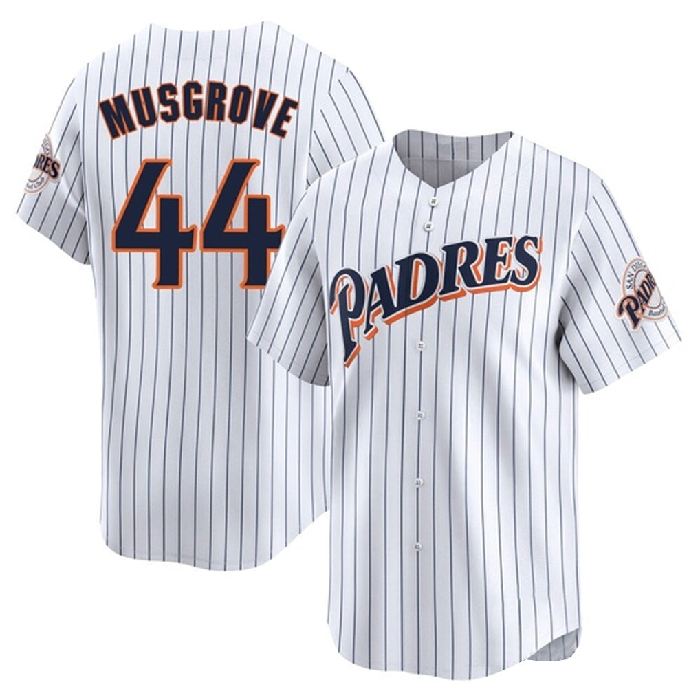 MATTH S.Diego Padres #44 Joe Musgrove Player White Cooperstown Collection Limited Home Stitched Jerseys