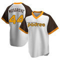 MATTH S.Diego Padres #44 Joe Musgrove Player White Home Cooperstown Collection Replica Game Stitched Jerseys