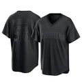MATTH S.Diego Padres #58 Wandy Peralta Player Black Pitch Fashion Game T-shirt Stitched Jerseys