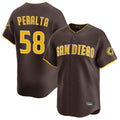 MATTH S.Diego Padres #58 Wandy Peralta Player Brown Home Limited Stitched Jerseys