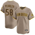 MATTH S.Diego Padres #58 Wandy Peralta Player Khaki Home Limited Stitched Jerseys