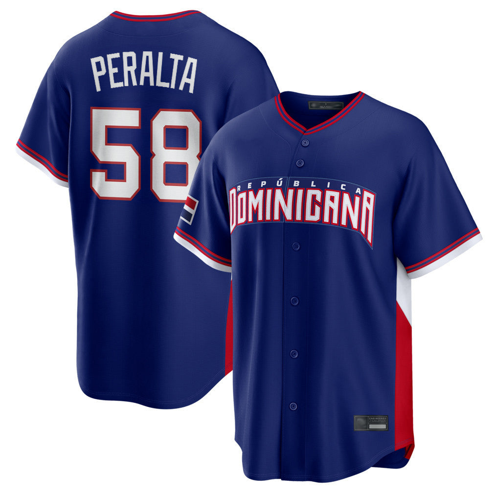 MATTH S.Diego Padres #58 Wandy Peralta Player Royal 2026 World Classic Home Limited Stitched Jerseys