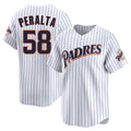 MATTH S.Diego Padres #58 Wandy Peralta Player White Cooperstown Collection Limited Home Stitched Jerseys