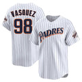 MATTH S.Diego Padres #98 Randy Vasquez Player White Cooperstown Collection Limited Home Stitched Jerseys