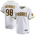 MATTH S.Diego Padres #98 Randy Vasquez Player White Home Limited Stitched Jerseys