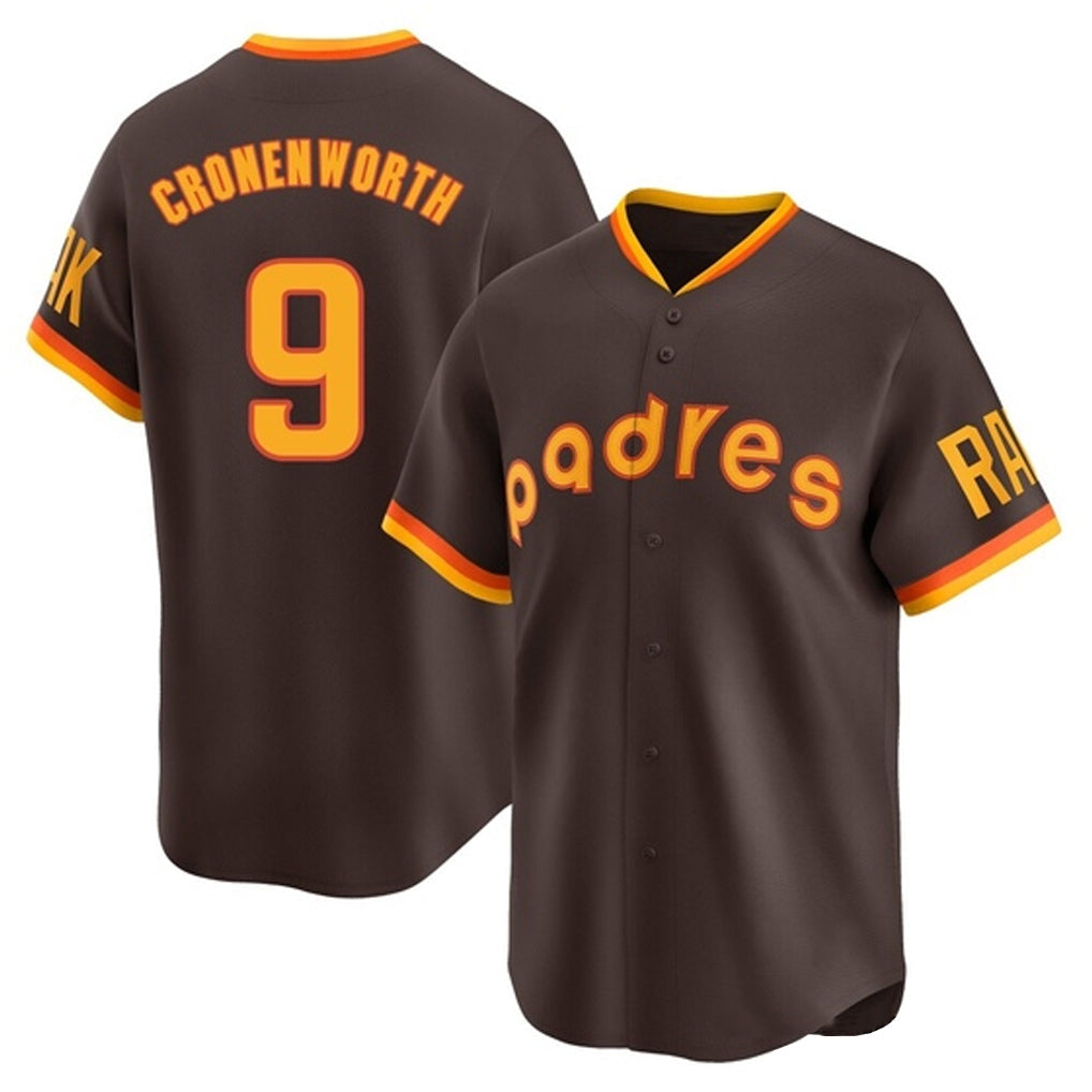 MATTH S.Diego Padres #9 Jake Cronenworth Player Brown Home Cooperstown Collection Replica Game Stitched Jerseys