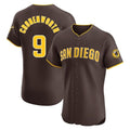 MATTH S.Diego Padres #9 Jake Cronenworth Player Brown Home Limited Elite Stitched Jerseys