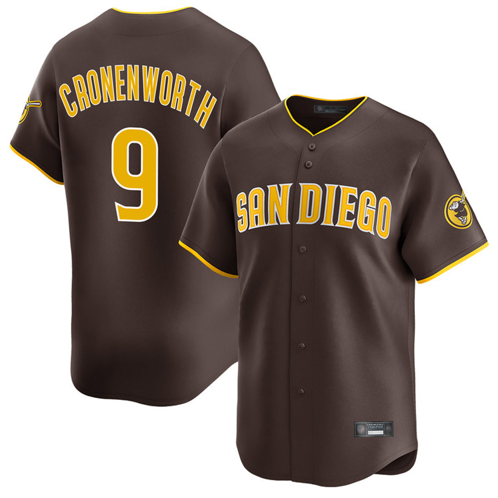 MATTH S.Diego Padres #9 Jake Cronenworth Player Brown Home Limited Stitched Jerseys