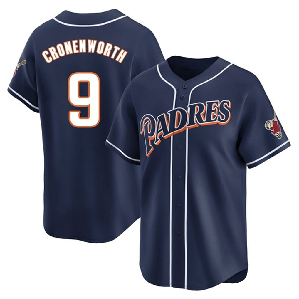 MATTH S.Diego Padres #9 Jake Cronenworth Player Navy Cooperstown Collection Limited Home Stitched Jerseys